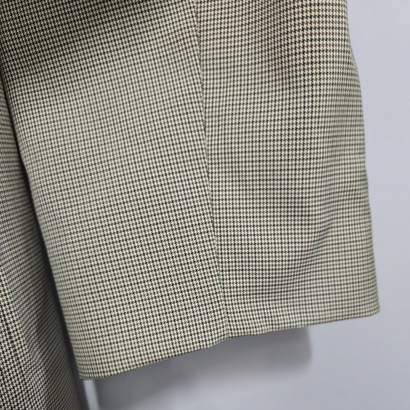 40L Vintage London Fog Limited Edition Overcoat Micro-Houndstooth Made in USA - Picture 15 of 16